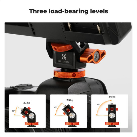 K&F Field Monitor Mount Holder Swivel (KF31.133) Image4