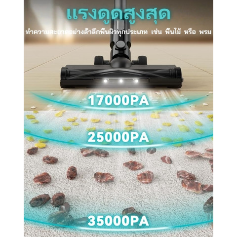 Qimedo เครื่องดูดฝุ่นไร้สาย⚡ใช้แบตฯ Makita21V(แถมแบตเตอรี่) | มอเตอร์ไร้ถ่าน 60kPa 3ระดับ | 6IN1 | ระบบกรอง HEPA🔥 Image5