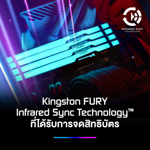 Kingston FURY Beast 5600MHz DDR5 RGB (KF556C40BBAK2) - หน่วยความจำ (แรมพีซี) Image5