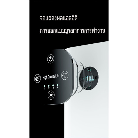 เครื่องฟอกอากาศ Air Purifier หน้าจอสัมผัส ฟอกอากาศ PM2.5 สำหรับห้องขนาด 60-160 ตร.ม. กำจัดกลิ่น ดับกลิ่น ควัน กลิ่น น้ำม Image8