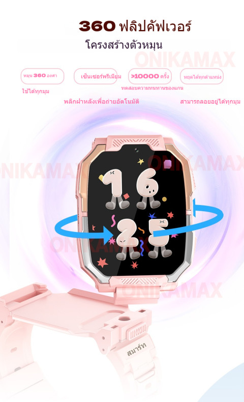 นาฬิกาเด็ก ไอโม 4G เล่นไลน์ line ได้ สามารถใส่ซิมโทรได้/โทรวิดีโอ นาฬิกาโทรศัพท์ z6 Kid’s Watch 4G GPS tracker Kids can call like cellphone call video  imoo Image4