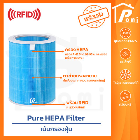 POMI Filter ไส้กรองทดแทนพร้อม RFID สำหรับ Xiaomi Mi Air Purifier รุ่น 2S 2C 2H Pro 3C 3H SmartMi Image7