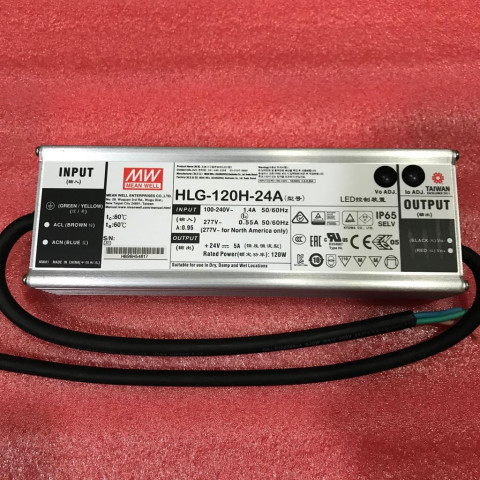 Mean WELL ของแท้ สวิตช์พาวเวอร์ซัพพลาย LED HLG-120H-12A 15A 20A 24A 30A 36A 42A 48A 54A Image1