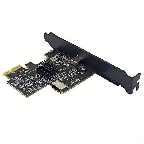 Pcie USB Type C การ์ดขยาย PCI Express 3.0 X1 ถึง USB 3.2 Gen2 ประเภท C + ประเภท E 10G ASM3142 ชิป PCI-E USB 3.2 Dual Type C HUB Image2