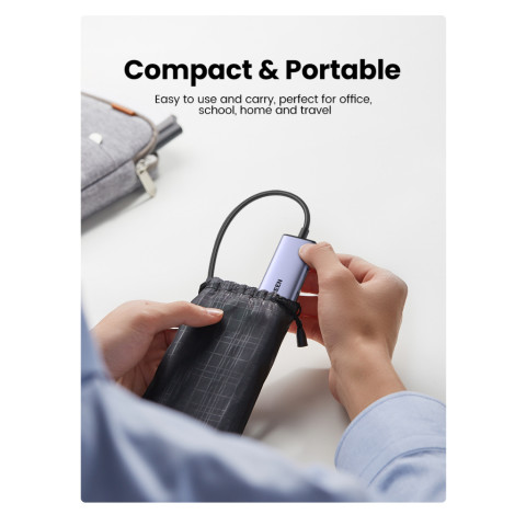 UGREEN รุ่น 15395 อะแดปเตอร์ฮับ 4in1 HUB USB-A 3.0 x2 / USB-C 3.0 x2 รองรับ Macbook Image6