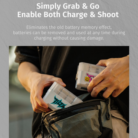 TILTA เครื่องชาร์จแบตเตอรี่กล้อง 4 ช่อง 2400mAh Sony NP-FZ100 เครื่องชาร์จแบตเตอรี่ NP-W235 / DMW-BLK22 / EN-EL15 / LP-E6 เครื่องชาร์จแบตเตอรี่กล้อง FX3 A6600 A6700 A7R4 A7C zve Image8