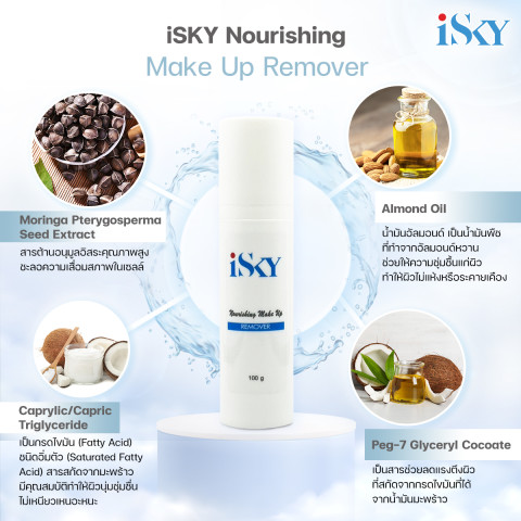 ISKY I Nourishing Make Up Remover100 g คลีนซิ่ง ครีมล้างเครื่องสำอาง โดยแพทย์ผิวหนังและเภสัชกร Image4