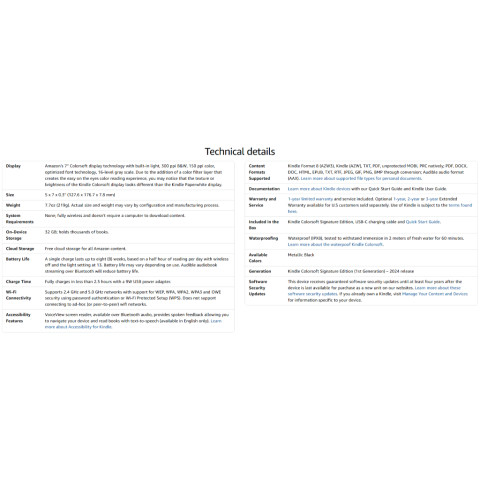 Amazon Kindle Colorsoft Signature Edition 32G: 2024 OR 16G: 2025 OR Kids | 1 Yr Warranty | BKK Fast Ship + Optional Case Image8