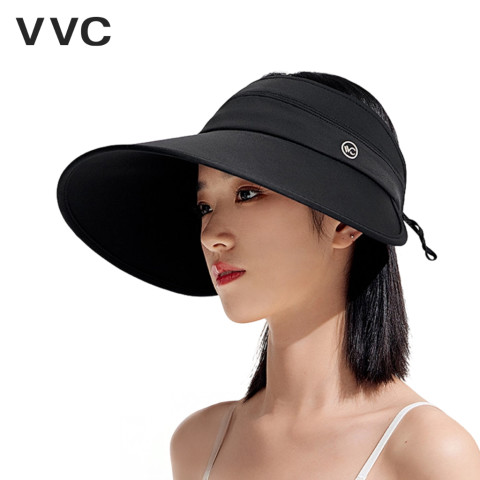 VVC หมวกกันแดดผู้หญิงปีกกว้างรอบด้าน UPF50+ ป้องกันใบหน้า สำหรับกลางแจ้ง Image1