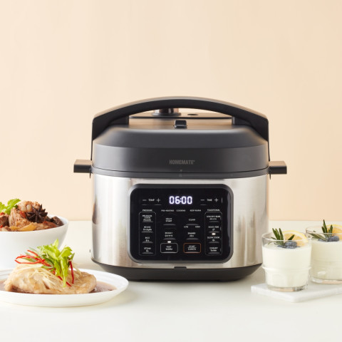 HOMEMATE Wide max Smart Cooker 6 ลิตร (Pressure+) หม้ออัดแรงดันไฟฟ้า HOM-126061 Image2