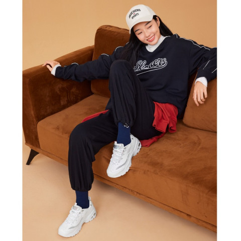 Skechers สเก็ตเชอร์ส รองเท้าผู้หญิง Women Online Exclusive D'lites Sport Shoes - 66666200-WHT Air-Cooled Memory Foam Image3