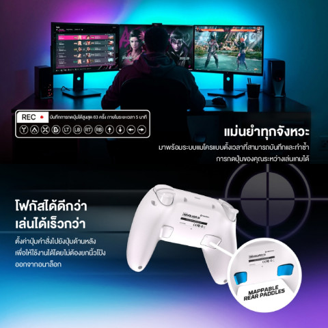 FANTECH จอยเกมไร้สาย จอยเกมมิ่ง Wireless gaming controller ใช้ได้ทั้งมือถือและพีซี รุ่น WGP12S Image6