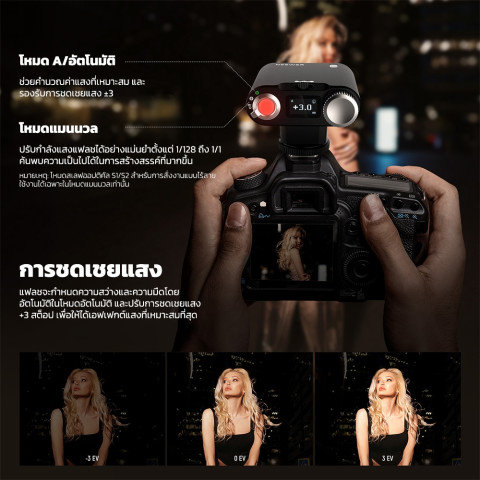 แฟลชกล้อง NEEWER Z160 พร้อมโหมดอัตโนมัติและคู่มือ & 1100mAh ในตัวแบตเตอรี่ Image3