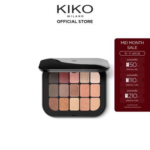 KIKO MILANO Master Eyeshadow Palette พาเลตอายแชโดว์ ทาตา 15 สี เนื้อแมตต์และเมทัลลิก Image1