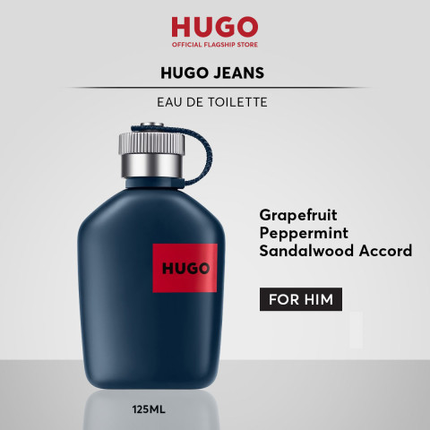 น้ำหอมผู้ชาย HUGO Jeans Eau De Toilette For Men - Grapefruit Peppermint Sandalwood Accord - Fougere Aromatic EDT Perfume | by HUGO BOSS Fragrances Image1