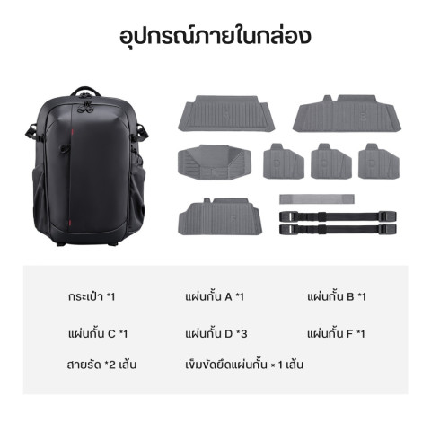 Ulanzi BP09 Camera Backpack กระเป๋ากล้อง DSLR เลนส์กล้อง ความจุ 22L กระเป๋าสะพาย กระเป๋าเป้ กันน้ำ Image8
