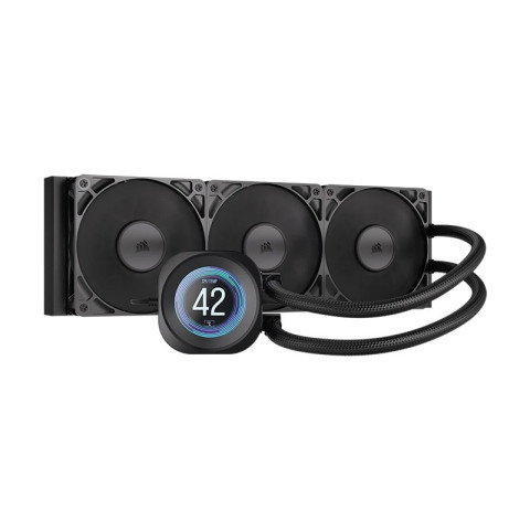 CPU LIQUID COOLER CORSAIR NAUTILUS 360 RS LCD - BLACK / WHITE Image2