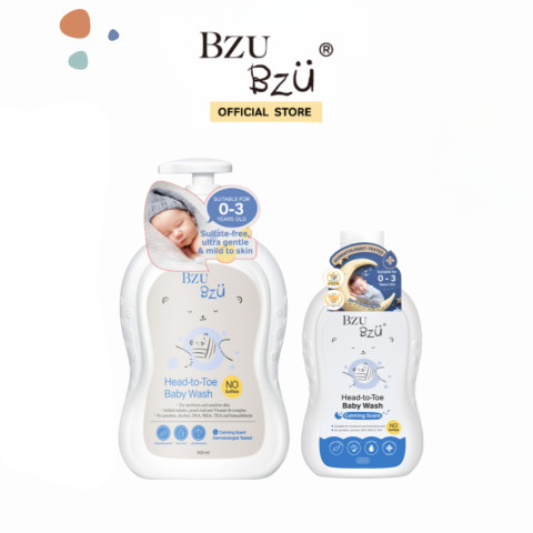 [แพ็คคู่] BZU BZU Head-to-Toe Baby Wash กลิ่น Calming Scent 600ml Image6