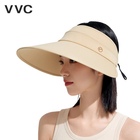 VVC หมวกกันแดดผู้หญิงปีกกว้างรอบด้าน UPF50+ ป้องกันใบหน้า สำหรับกลางแจ้ง Image3