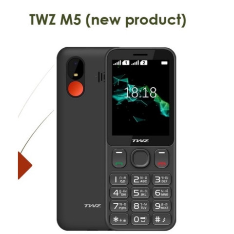 TWZ M5 4G 2ซิม โทรศัพท์มือถือปุ่มกด จอใหญ่ สบายตา แบตทน เปิดใช้งานต่อเนื่องได้นาน รับประกันศูนย์ไทย1ปี Image2