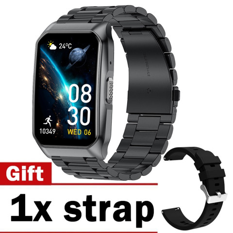 นาฬิกาวัดระดับน้ำตาลในเลือดแบบไม่รุกล้ำสมาร์ทวอท์ชวัดความดันโลหิตนาฬิกาอัจฉริยะแบบไม่รุกล้ำสำหรับผู้ชายผู้หญิงสร้อยข้อมือโทรผ่านบลูทูธนาฬิกาข้อมือสายรัดข้อมือฟิตเนสกีฬากันน้ำสำหรับแอนดรอยด์และ IOS Image1