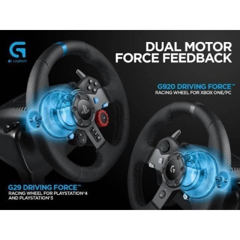 [ประกันศูนย์ไทย 2 ปี] Logitech G29 G923 ชุดจอยพวงมาลัย พร้อมเกียร์ Driving Force Shifter Image3