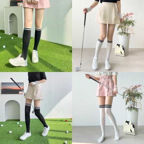 ถุงน่องกันแดด แบบมีถุงเท้าในตัว  สำหรับตีกอล์ฟ  ใส่ขึ้นมาน่ารักมาก Image2