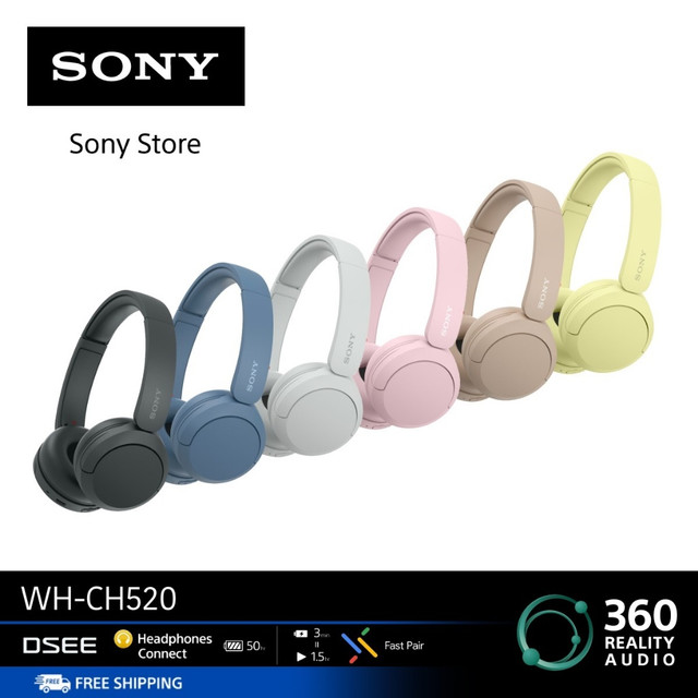 Sony หูฟัง Headphones รุ่น WH-CH520 | Bluetooth® 5.2 | Easy hands-free calling and voice assistant commands