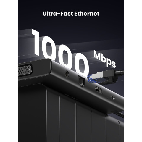 UGREEN อะแดปเตอร์ HUB Type C 11in1 USB-C To 2USB-C 3.2+USB-A 3.2+USB-A 3.0+HDMI รองรับ 4K60Hz+PD รุ่น 45520 Image4