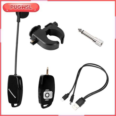 [pugwsl] ไมโครโฟนขลุ่ยไร้สายคลิปบนเครื่องมือไมโครโฟน 164ft Range สําหรับ Orchestra Show Performance Practice Band Piccolo Image6