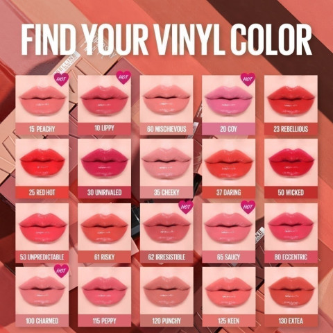 MAYBELLINE SUPER STAY VINYL INK LIPSTICK เมย์เบลลีน ซุปเปอร์สเตย์ ไวนิลอิงค์ ฟินิชฉ่ำวาว ติดทนนาน 16 ชม. (ลิปสติก) Image3