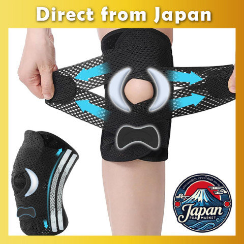 【ส่งตรงจากญี่ปุ่น】 【รุ่นใหม่ 2025 แนะนำโดยแพทย์】 ที่รัดเข่า สายรัดตัว V ล็อกแน่น ช่วยพยุงลูกสะบ้าและหมอนรองกระดูก ไม่เลื่อนหลุดง่าย น้ำหนักเบา ระบายอากาศดี เหมาะสำหรับเล่นกีฬาและทำงาน สวมใส่ง่าย ใช้ได้ทั้งชายและหญิง Image1
