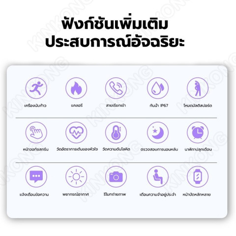 HUAWEI：🔥ในปี 2568 นาฬิกาสมาร์ทวอทช์ สัมผัสได้เต็มจอ แท้ Smart watch นาฬิกาวัดความดันโลหิต เครื่องวัดอัตราการเต้นของหัวใจ Image7