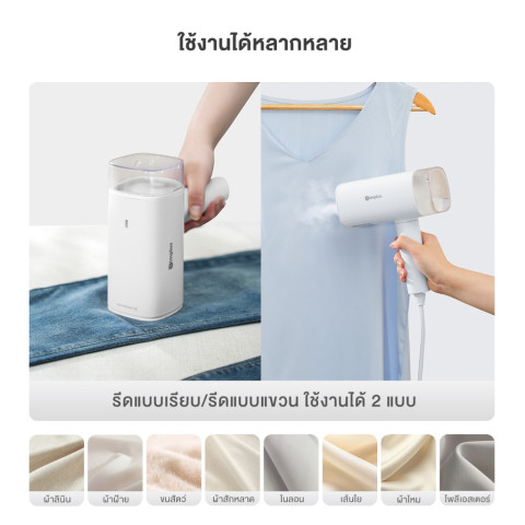 Simplus เครื่องรีดไอน้ำมือถือ 1200 วัตต์ แรงพลังสูง ถังน้ำ 180 มล. พับได้ พกพาง่าย ใช้งานได้ทั้งแบบแขวนและแบบวางรีด GTJH020 Image5