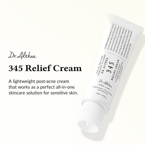 Dr.Althea 345 Relief Cream 50ml | มอยเจอร์ไรเซอร์บํารุงผิวหน้า ผ่อนคลาย ให้ความชุ่มชื่น Image2