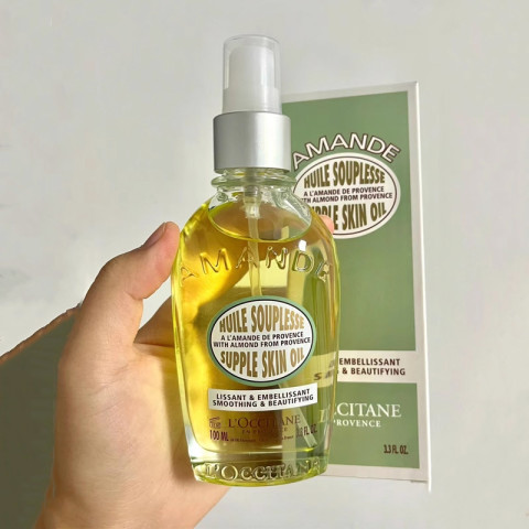 พร้อมส่ง🔥LOCCITANE Almond Supple Skin Oil 100ml Cleansing Softening Shower Image1