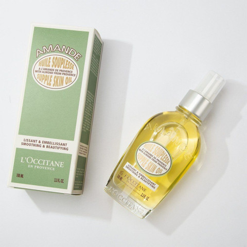 พร้อมส่ง🔥LOCCITANE Almond Supple Skin Oil 100ml Cleansing Softening Shower Image2