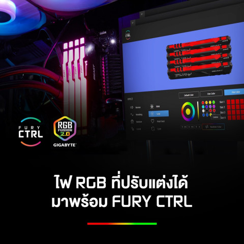 Kingston FURY Beast 5600MHz DDR5 RGB (KF556C40BBAK2) - หน่วยความจำ (แรมพีซี) Image4