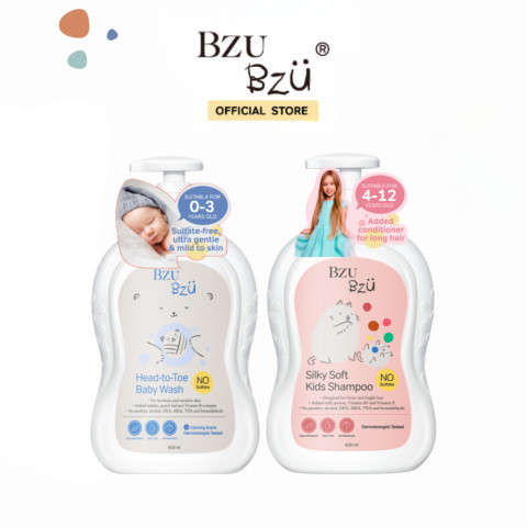 [แพ็คคู่] BZU BZU Head-to-Toe Baby Wash กลิ่น Calming Scent 600ml Image3