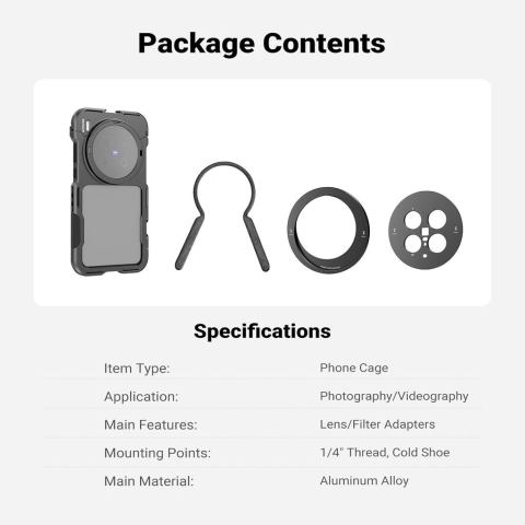 NEEWER PA146 Vivo X200 Ultra Phone Cage Kit (สีดํา) Image6