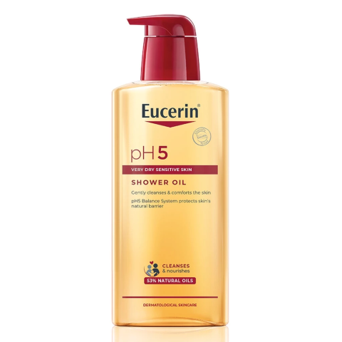 【วันที่สดที่สุด EXP2028】EUCERIN PH5 SHOWER OIL ผลิตภัณฑ์อาบน้ำผสมน้ำมัน สำหรับผิวแห้งมาก 400ml Image4