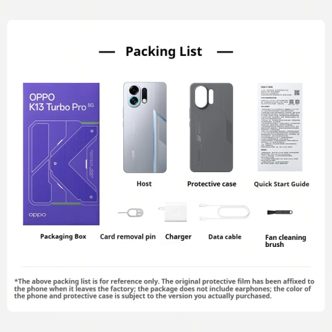 OPPO K13 Turbo Pro Snapdragon 8s Gen 4 OPPO K13 Turbo Dimensity 8450 6.8" 7000mAh 80W | สนับสนุนไทยและ Google | รับประกัน 12 เดือน | CN ROM | มาถึงภายใน 5-7 วัน Image4