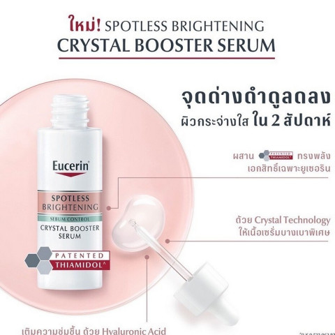 Eucerin SPOTLESS BRIGHTENING THIAMIDOL SKIN TONE PERFECTING BODY LOTION 250ML  SPOTLESS BRIGHTENING BOOSTER SERUM 30 ML   Spotless Brightening Crystal Booster Serum 30ml  Anti-Pigment Spot Corrector 5ml. Image4