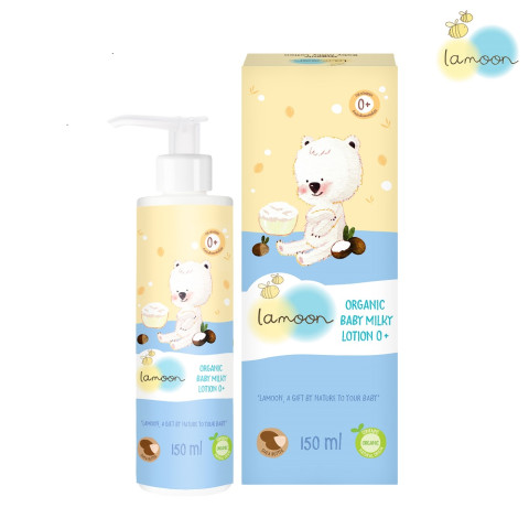 Lamoon ออร์แกนิค เบบี้ มิลค์กี้โลชั่น 0+ 150 มล. Image1