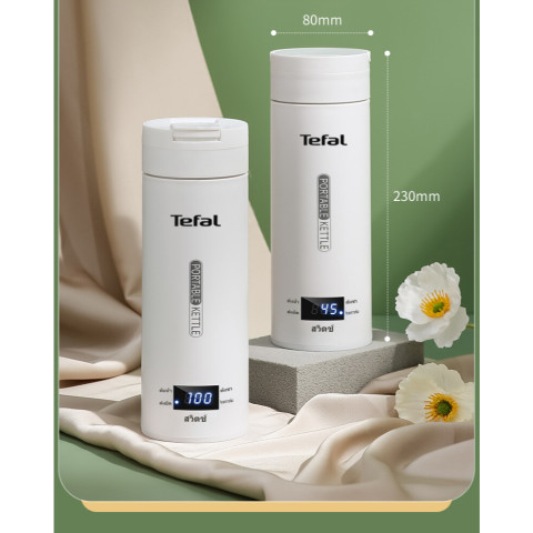 Tefal กาน้ําร้อน กระบอกน้ำร้อนพกพา 500ML ต้มน้ำได้ พร้อมสายไฟ ขวดน้ำ กระบอกน้ำเก็บความร้อน รับประกัน 3 ปี Image8