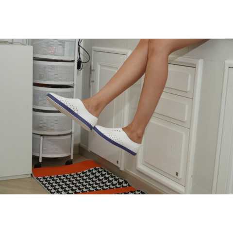 Native รองเท้ากันน้ำผู้หญิง EVA รุ่น Jericho Wanderfoam Shell White/Ink Blue Speckle Image8