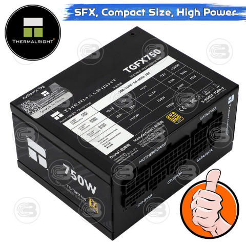 [CoolBlasterThai] Thermalright SFX Power Supply 750W 80 Plus Gold Embossed Full Modular (TGFX 750) ประกัน 5 ปี Image2