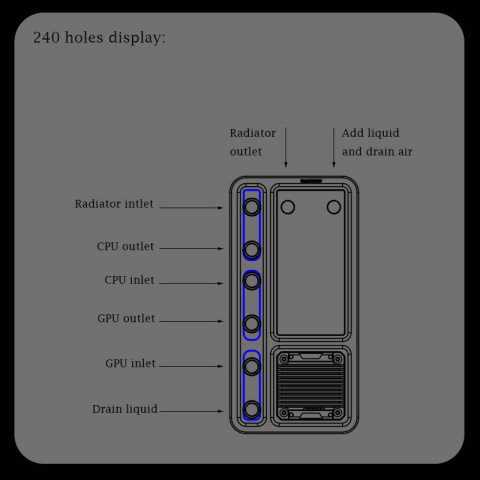 BARROW Distroplate DC17-SDB ปั้มติดถังพักน้ำ ขนาด 120/240/360mm Universal Integrated Waterway Board Image7