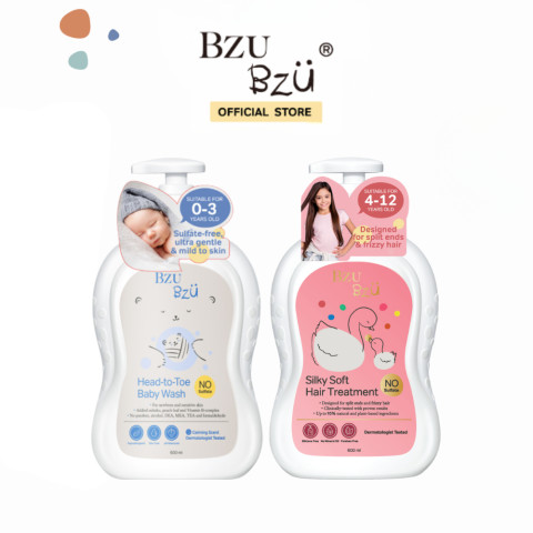 [แพ็คคู่] BZU BZU Head-to-Toe Baby Wash กลิ่น Calming Scent 600ml Image4