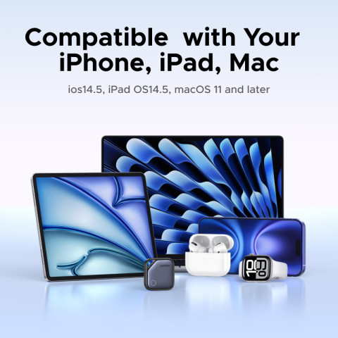 UGREEN Smart Tag GPS Tracker Bluetooth5.0 ซ้าย-Behind Remind เปลี่ยนแบตเตอรี่ Smart Finder สําหรับ iPhone/iPad/Mac Image5